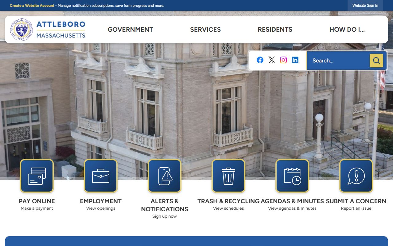 Attleboro people search city homepage