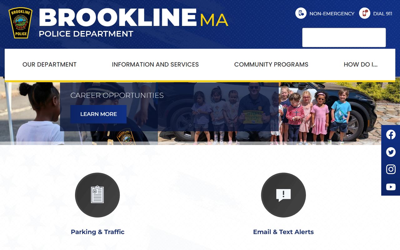 Brookline people search police department