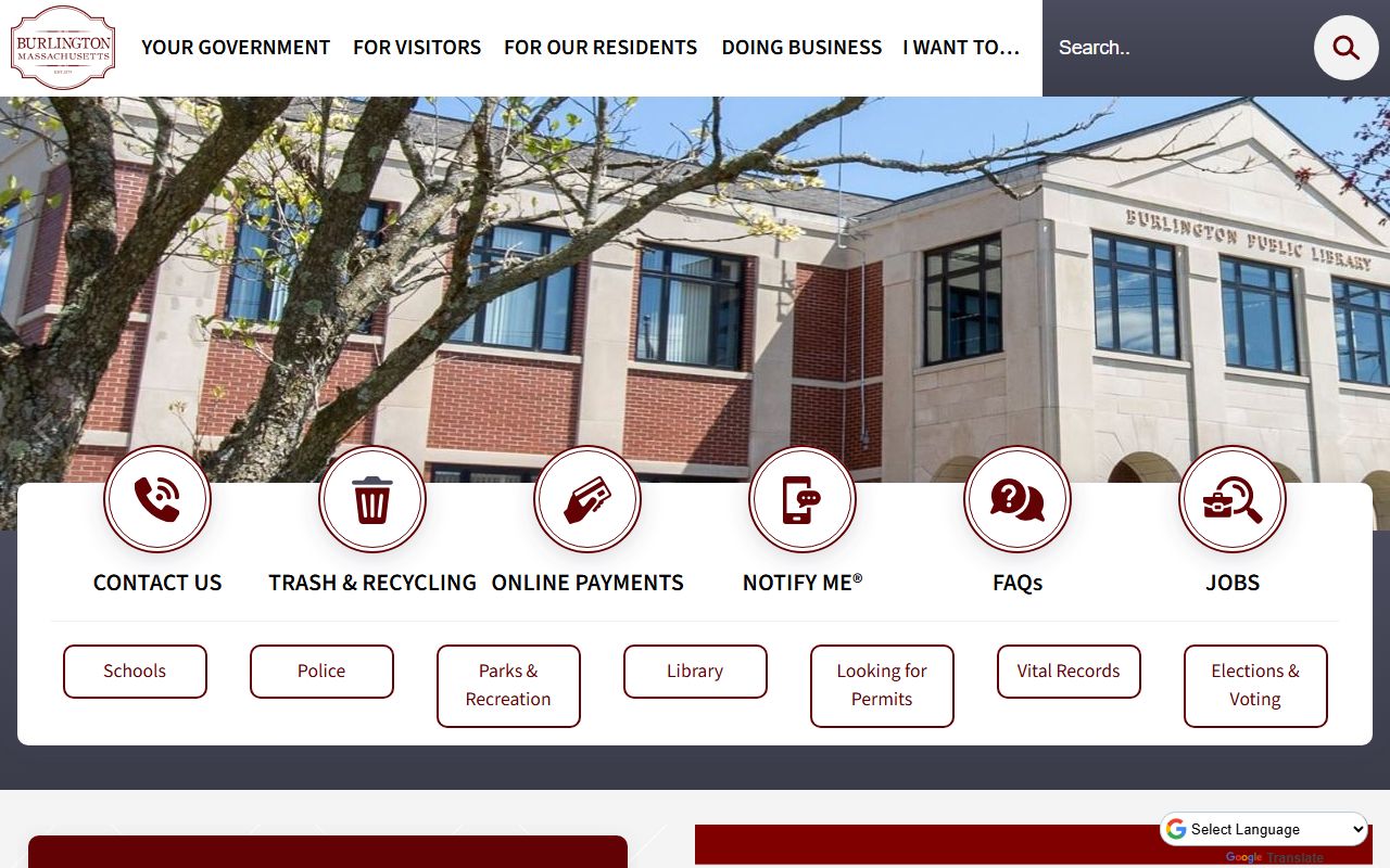 Burlington Massachusetts people search town website