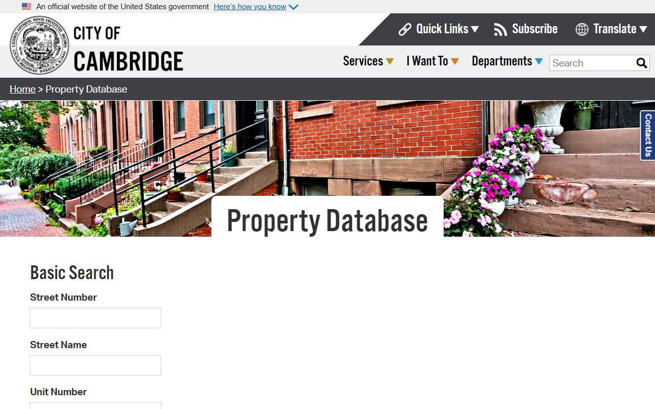 Cambridge people search property database