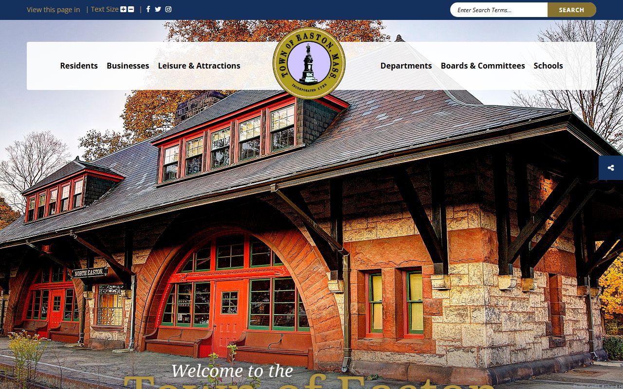 Easton people search town homepage