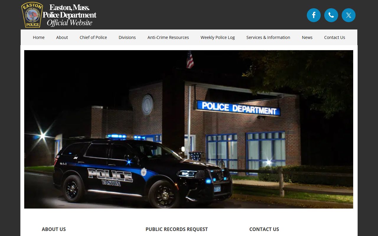 Easton people search police department