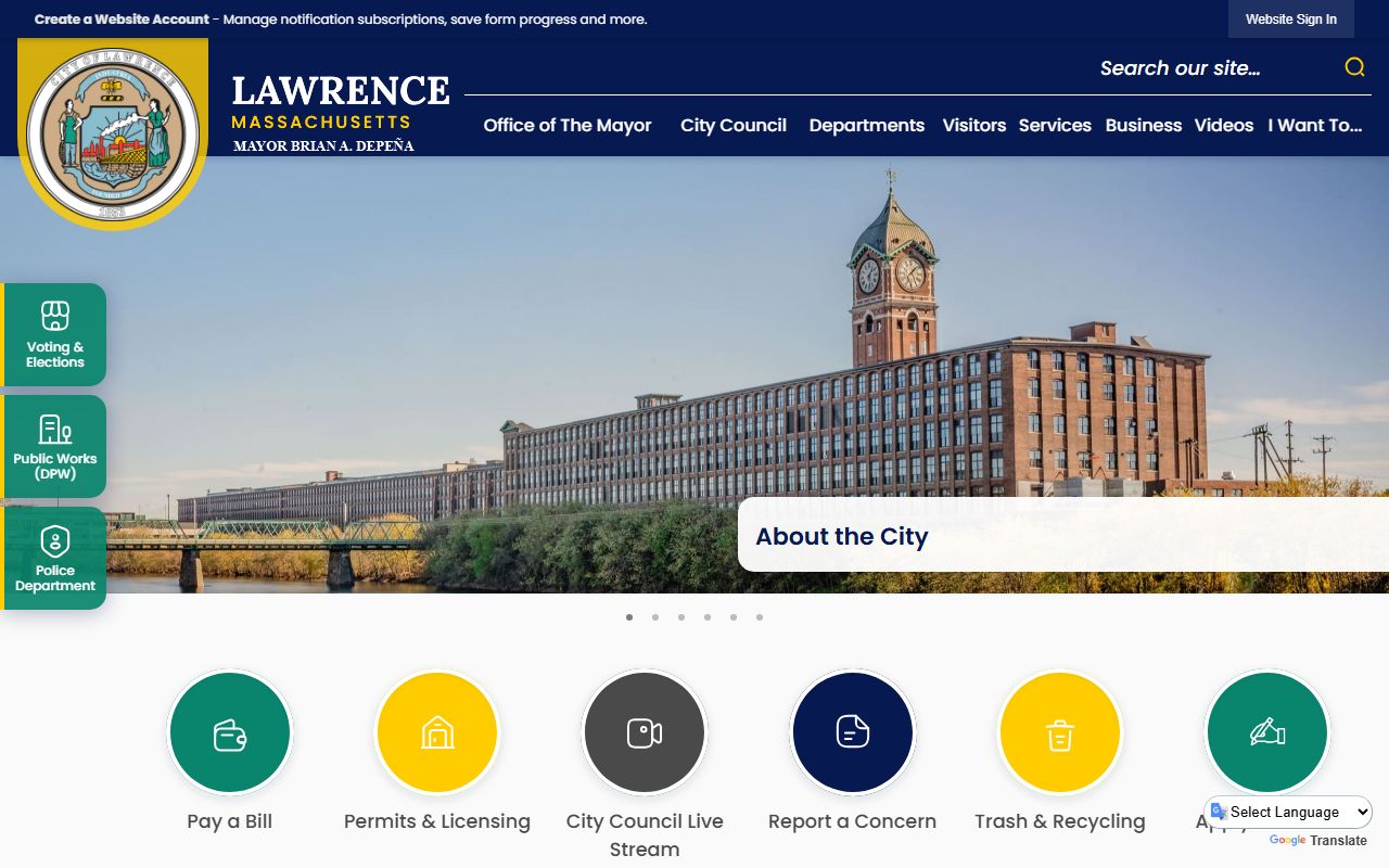 Lawrence people search city homepage