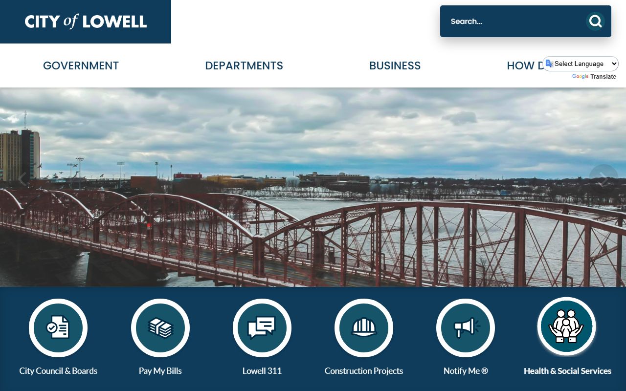 Lowell people search city homepage