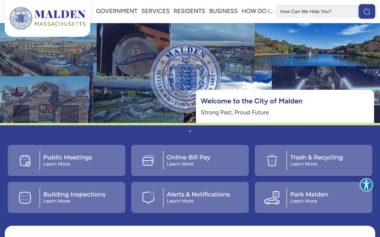 Malden people search city homepage