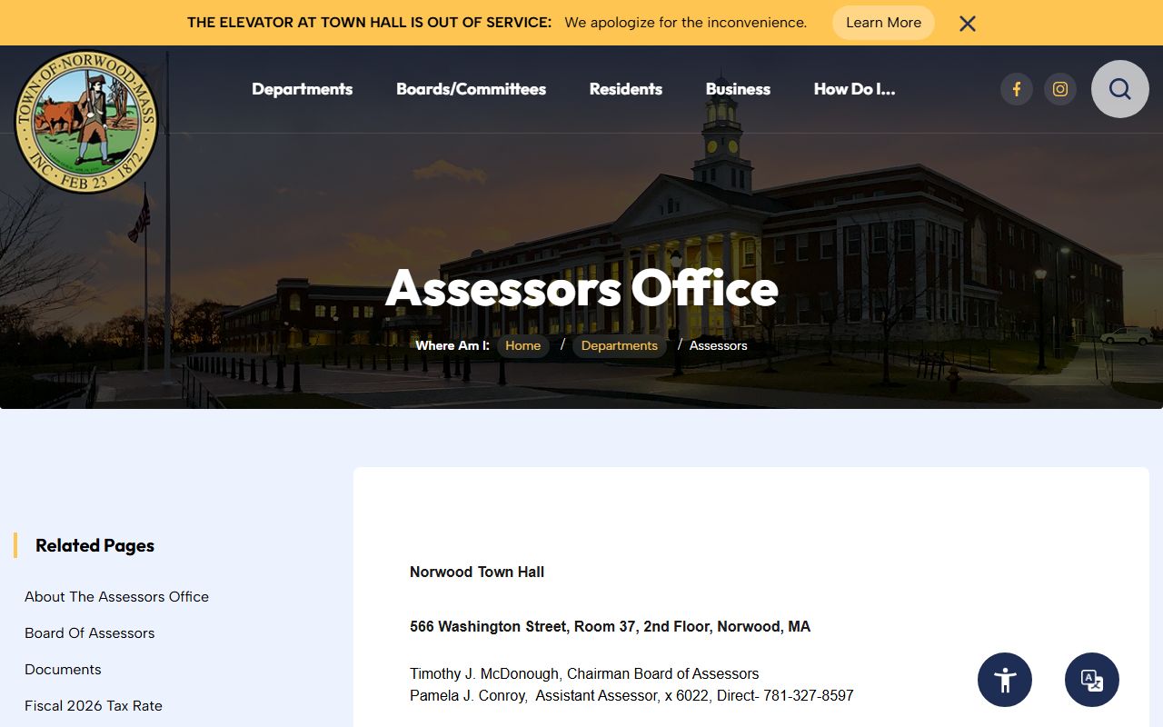 Norwood people search assessor property records