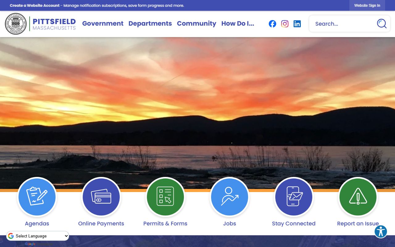 Pittsfield people search city homepage