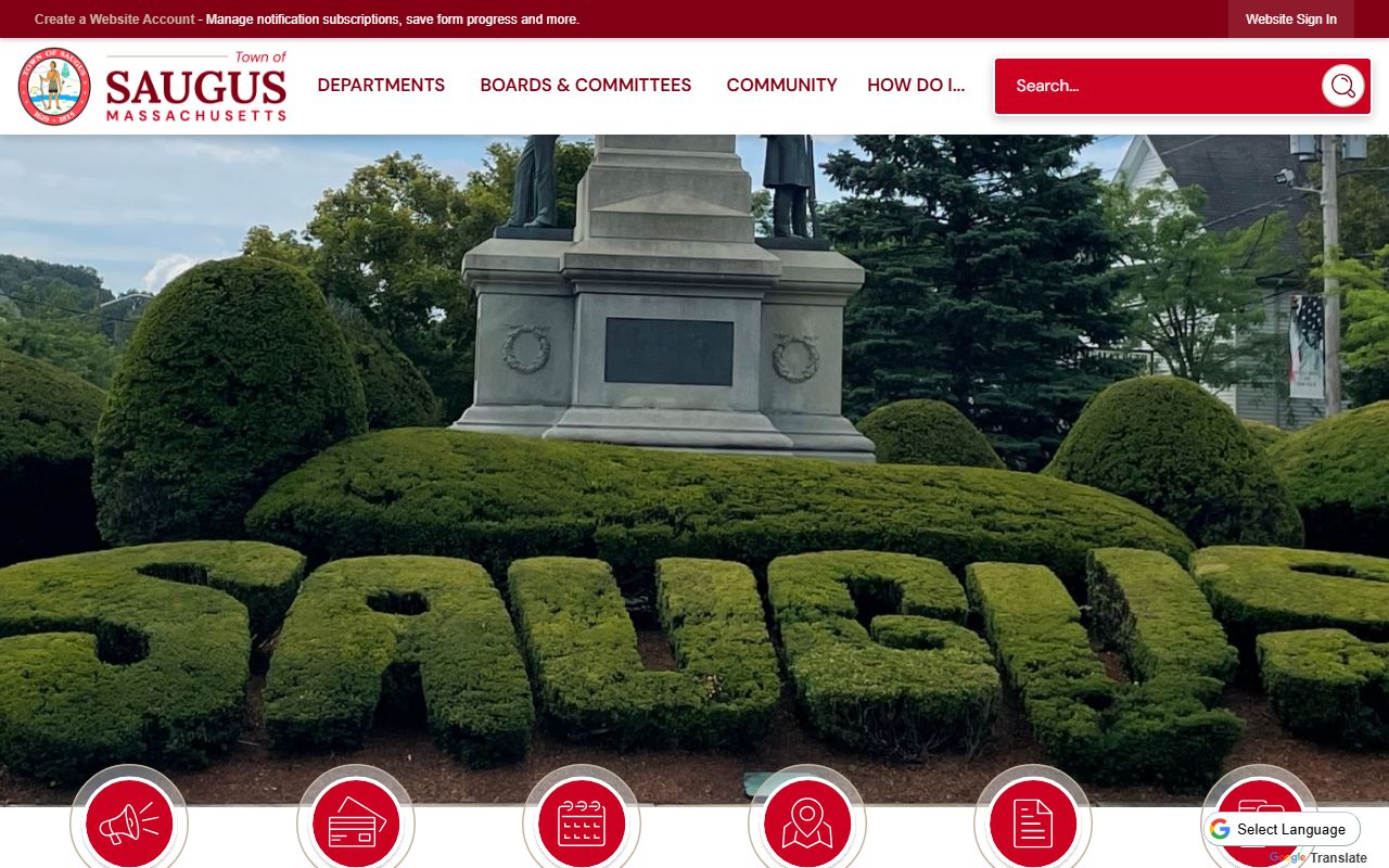 Saugus people search town homepage