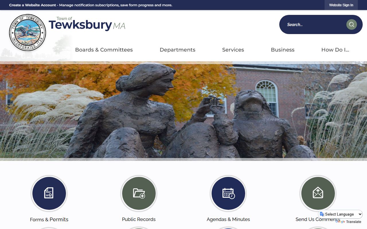Tewksbury Massachusetts people search town website