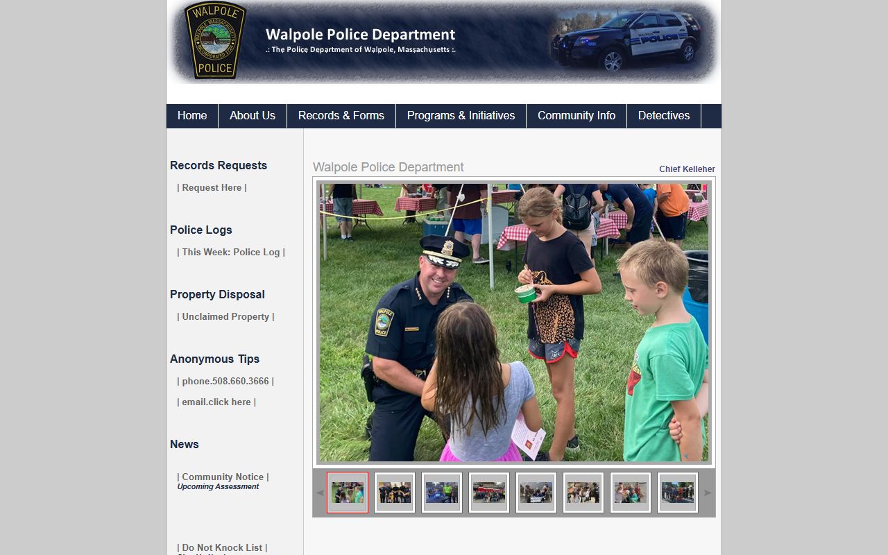 Walpole people search police department