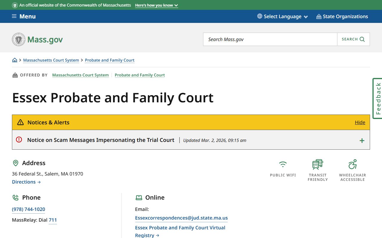 Essex County people search through Probate and Family Court case records
