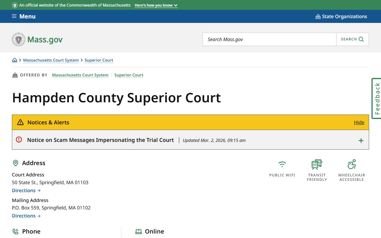 Hampden County Superior Court people search records