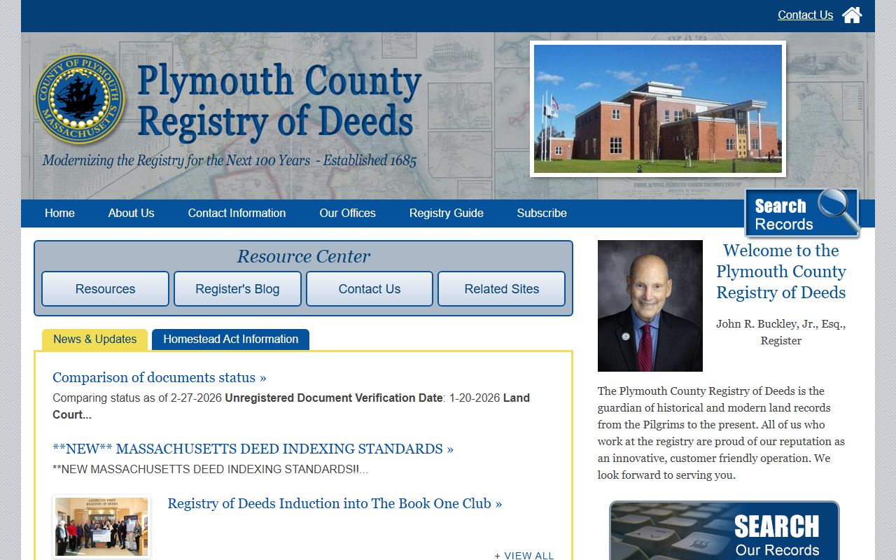 Plymouth County Registry of Deeds people search property records