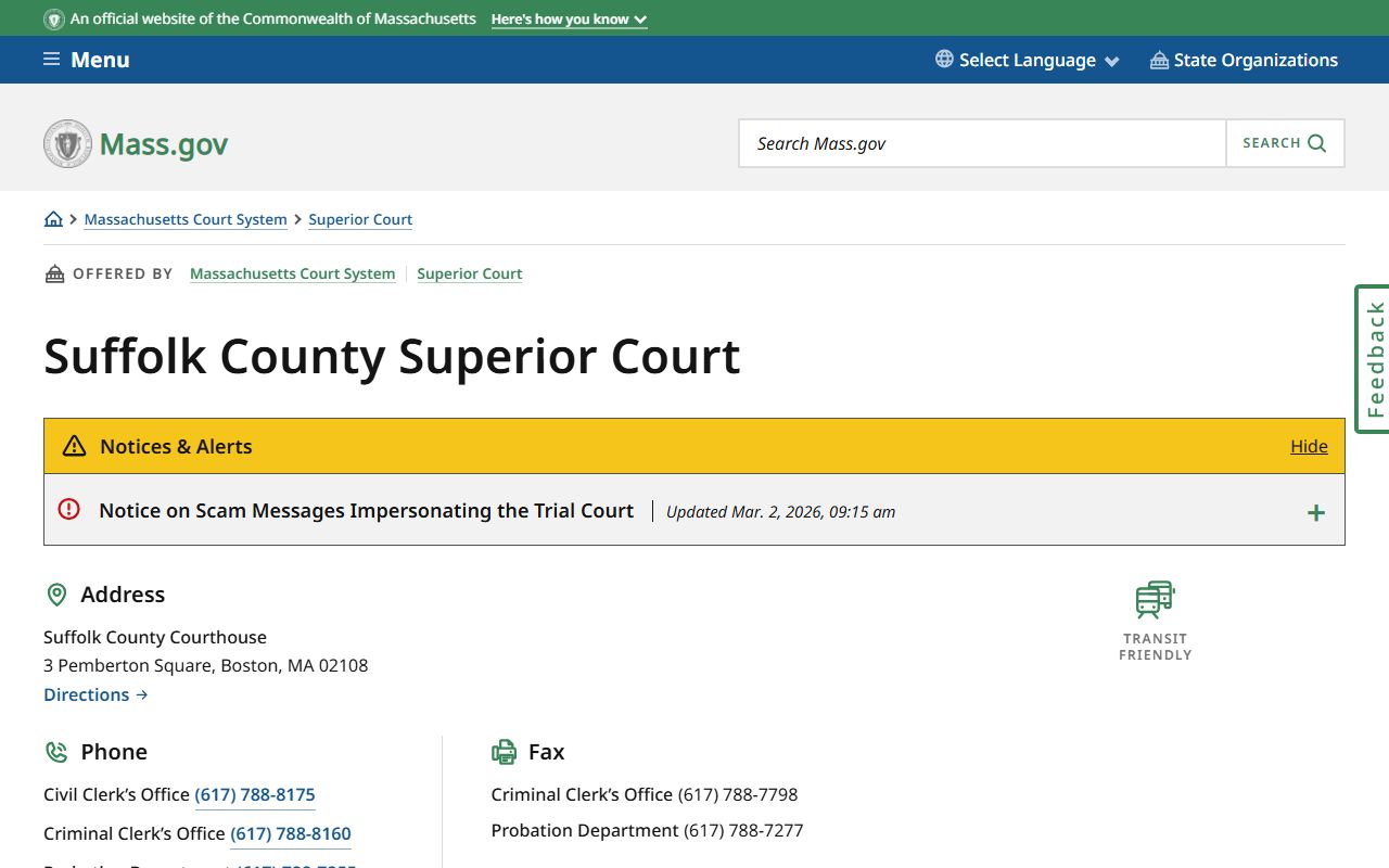 Suffolk County people search using Superior Court case database
